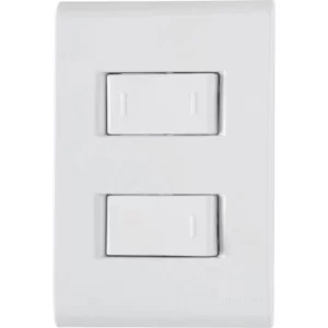 Conjunto 4×2 com 1 Interruptor Simples 10 A 250 V e 1 Interruptor Paralelo 10 A 250 V Tramontina Liz Branco