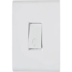 Conjunto 4×2 com 1 Pulsador Campainha Tramontina Liz 10 A 250 V Branco