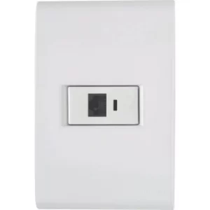 Conjunto 4×2 com 1 Tomada RJ45 cat. 6 Tramontina Liz Branco