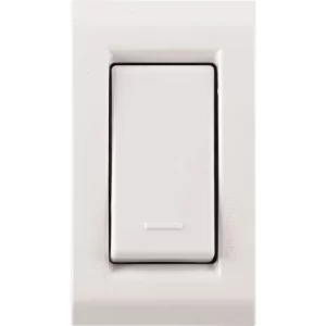 Conjunto para Móvel 1 Interruptor Simples 10 A Tramontina Liz Branco